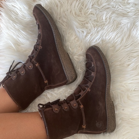 Timberland 69318 Moorland Reykir Ghillie Brown Lace up boots sz 9 - Picture 4 of 10